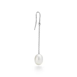 Tiffany & Co. Elsa Peretti® Pearls by the Yard™ chain earrings in sterling silver. | ^ Earrings|Sterling Silver Jewelry
