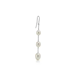 Tiffany & Co. Elsa Peretti® Pearls by the Yard™ chain earrings in sterling silver. | ^ Earrings|Sterling Silver Jewelry