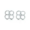 Tiffany & Co. Elsa Peretti® Quadrifoglio™ earrings in sterling silver. | ^ Earrings|Sterling Silver Jewelry
