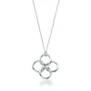 Tiffany & Co. Elsa Peretti® Quadrifoglio™ pendant in sterling silver. | ^ Necklaces & Pendants|Sterling Silver Jewelry
