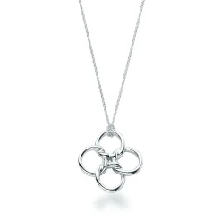 Tiffany & Co. Elsa Peretti® Quadrifoglio™ pendant in sterling silver. | ^ Necklaces & Pendants|Sterling Silver Jewelry