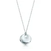 Tiffany & Co. Elsa Peretti® Round pendant in sterling silver. | ^ Necklaces & Pendants|Sterling Silver Jewelry