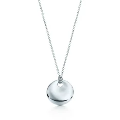 Tiffany & Co. Elsa Peretti® Round pendant in sterling silver. | ^ Necklaces & Pendants|Sterling Silver Jewelry
