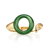 Tiffany & Co. Elsa Peretti® Sevillana™ cuff in 18k gold with green jade. | ^ Bracelets|Gold Jewelry