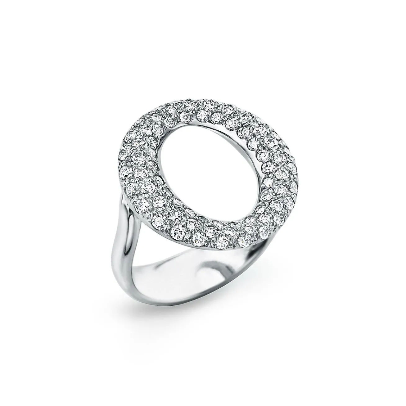 Tiffany & Co. Elsa Peretti® Sevillana™ ring of diamonds in platinum. | ^ Rings|Platinum Jewelry