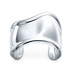 Tiffany & Co. Elsa Peretti® small Bone cuff in sterling silver, 43 mm wide. | ^ Bracelets|Bold Silver Jewelry