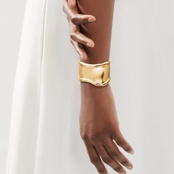 Tiffany & Co. Elsa Peretti® small Bone cuff in 18k gold, 43 mm wide. | ^ Bracelets|Gifts for Her