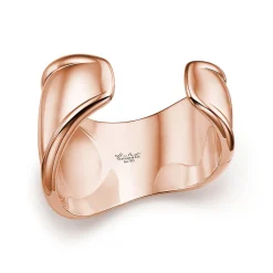 Tiffany & Co. Elsa Peretti® Small Bone Cuff in Rose Gold with Black Jade, 43 mm Wide | ^ Bracelets|Rose Gold Jewelry