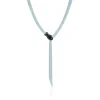 Tiffany & Co. Elsa Peretti® Snake necklace in sterling silver mesh with black jade. | ^ Necklaces & Pendants|Sterling Silver Jewelry