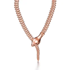 Tiffany & Co. Elsa Peretti® Snake Necklace in Rose Gold | ^ Necklaces & Pendants|Rose Gold Jewelry