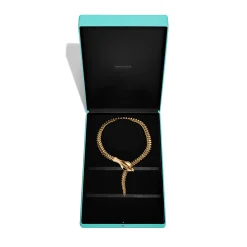 Tiffany & Co. Elsa Peretti® Snake Necklace in Yellow Gold | ^ Necklaces & Pendants|Gold Jewelry