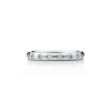Tiffany & Co. Elsa Peretti® stacking band ring in platinum with eight diamonds. | ^Women Rings|Platinum Jewelry