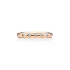 Tiffany & Co. Elsa Peretti® stacking band ring in 18k rose gold with diamonds. | ^Women Rings|Stacking Rings