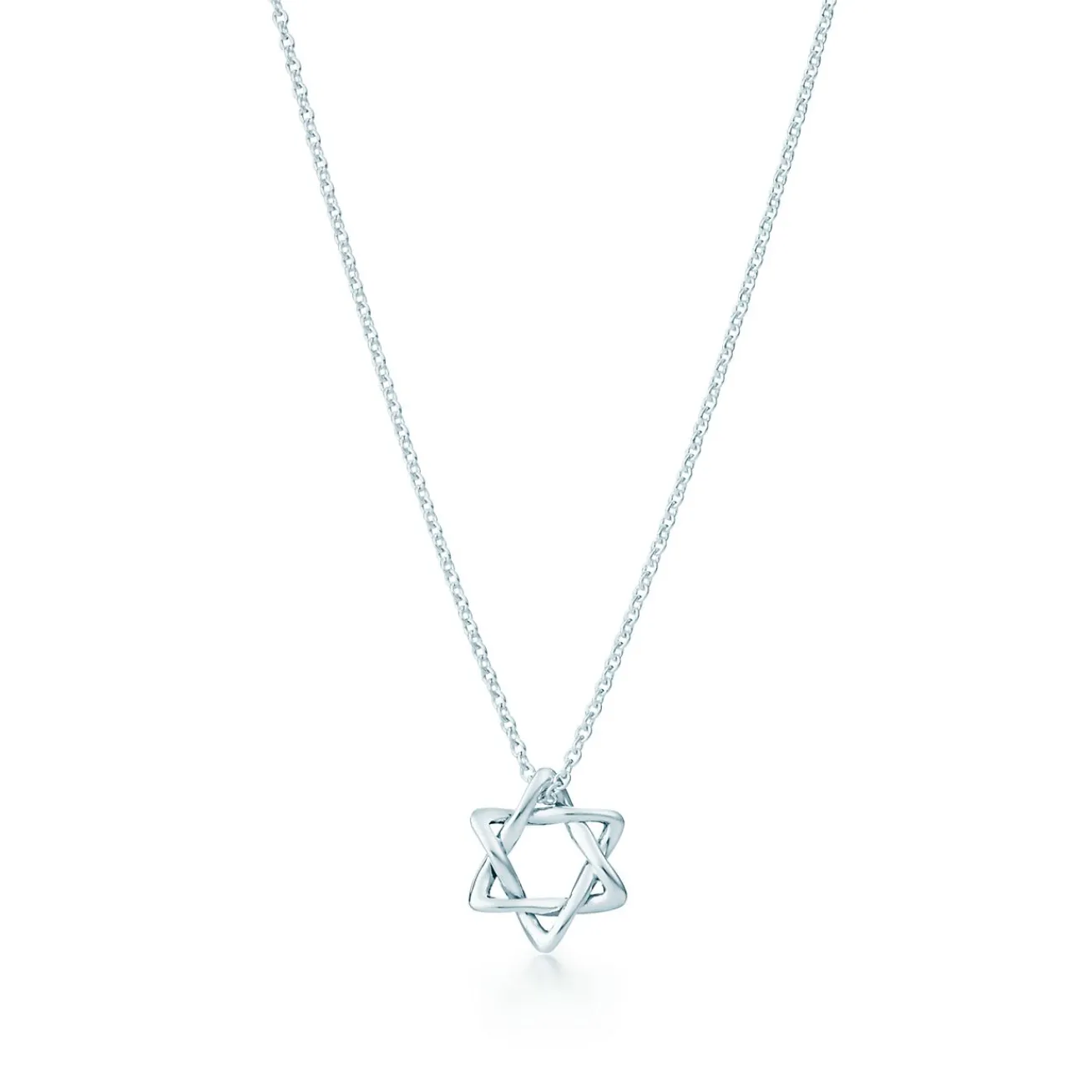 Tiffany & Co. Elsa Peretti® Star of David pendant in sterling silver, 12 mm wide. | ^ Necklaces & Pendants|Sterling Silver Jewelry