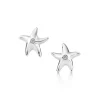 Tiffany & Co. Elsa Peretti® Starfish earrings with diamonds in sterling silver. | ^ Earrings|Sterling Silver Jewelry
