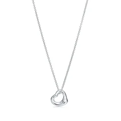 Tiffany & Co. Elsa Peretti® Sterling Silver Open Heart Pendant | ^ Necklaces & Pendants|Gifts for Her