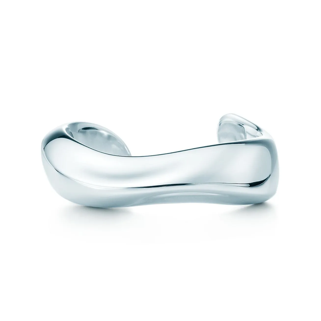 Tiffany & Co. Elsa Peretti® Swirl cuff in sterling silver, medium. | ^ Bracelets|Bold Silver Jewelry