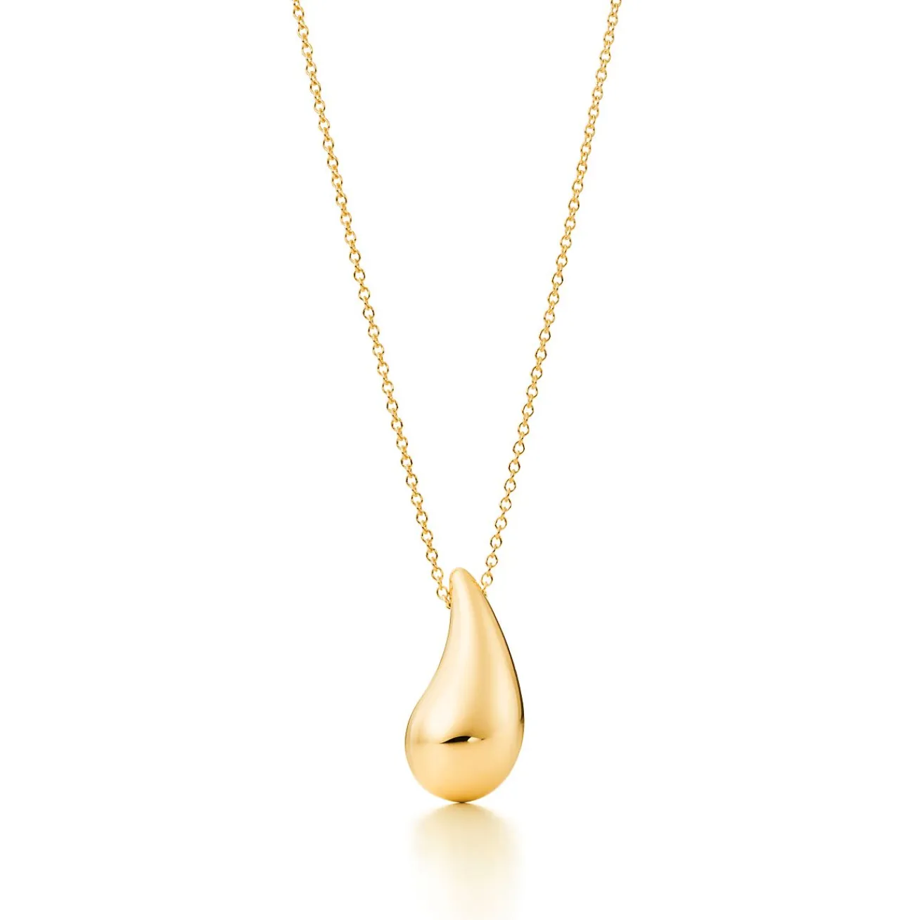 Tiffany & Co. Elsa Peretti® Teardrop pendant in 18k gold. | ^ Necklaces & Pendants|Gold Jewelry
