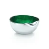 Tiffany & Co. Elsa Peretti® Thumbprint bowl in sterling silver with green enamel finish. | ^ Elsa Peretti®|The Home