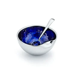 Tiffany & Co. Elsa Peretti® Thumbprint bowl in sterling silver with blue enamel finish. | ^ Tableware|Decor