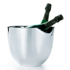 Tiffany & Co. Elsa Peretti® Thumbprint champagne cooler in sterling silver. | ^ Elsa Peretti®|Anniversary Gifts