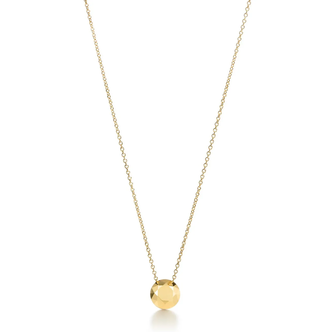 Tiffany & Co. Elsa Peretti® Two Carat faceted pendant in 18k gold. | ^ Gold Jewelry|Elsa Peretti®