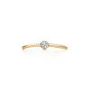 Tiffany & Co. Elsa Peretti® Wave single-row diamond ring in 18k gold. | ^ Rings|Gold Jewelry
