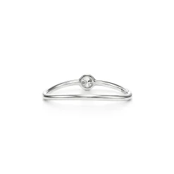 Tiffany & Co. Elsa Peretti® Wave single-row diamond ring in platinum. | ^ Platinum Jewelry|Diamond Jewelry
