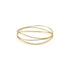 Tiffany & Co. Elsa Peretti® Wave three-row bangle in 18k gold, medium. | ^ Bracelets|Gold Jewelry