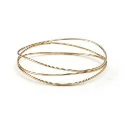 Tiffany & Co. Elsa Peretti® Wave three-row bangle in 18k gold, medium. | ^ Bracelets|Gold Jewelry