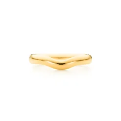 Tiffany & Co. Elsa Peretti® wedding band ring in 18k gold, 3 mm wide. | ^ Rings|Gold Jewelry