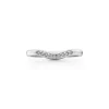 Tiffany & Co. Elsa Peretti® wedding band ring with diamonds in platinum. | ^ Rings|Stacking Rings