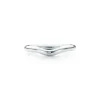 Tiffany & Co. Elsa Peretti® wedding band ring with a diamond in platinum, 2 mm wide. | ^Women Rings|Platinum Jewelry