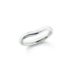 Tiffany & Co. Elsa Peretti® Wedding band ring in platinum, wide. | ^ Rings|Platinum Jewelry