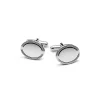 Tiffany & Co. Engine-turned Oval Cuff Links in Silver | ^ Him|Gifts for Him