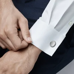 Tiffany & Co. Engine-turned Oval Cuff Links in Silver | ^ Him|Gifts for Him
