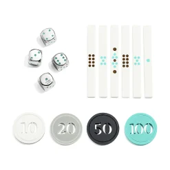 Tiffany & Co. Everyday Objects mahjong set in a Tiffany Blue® leather box. | ^ Business Gifts|Stationery, Games & Unique Objects