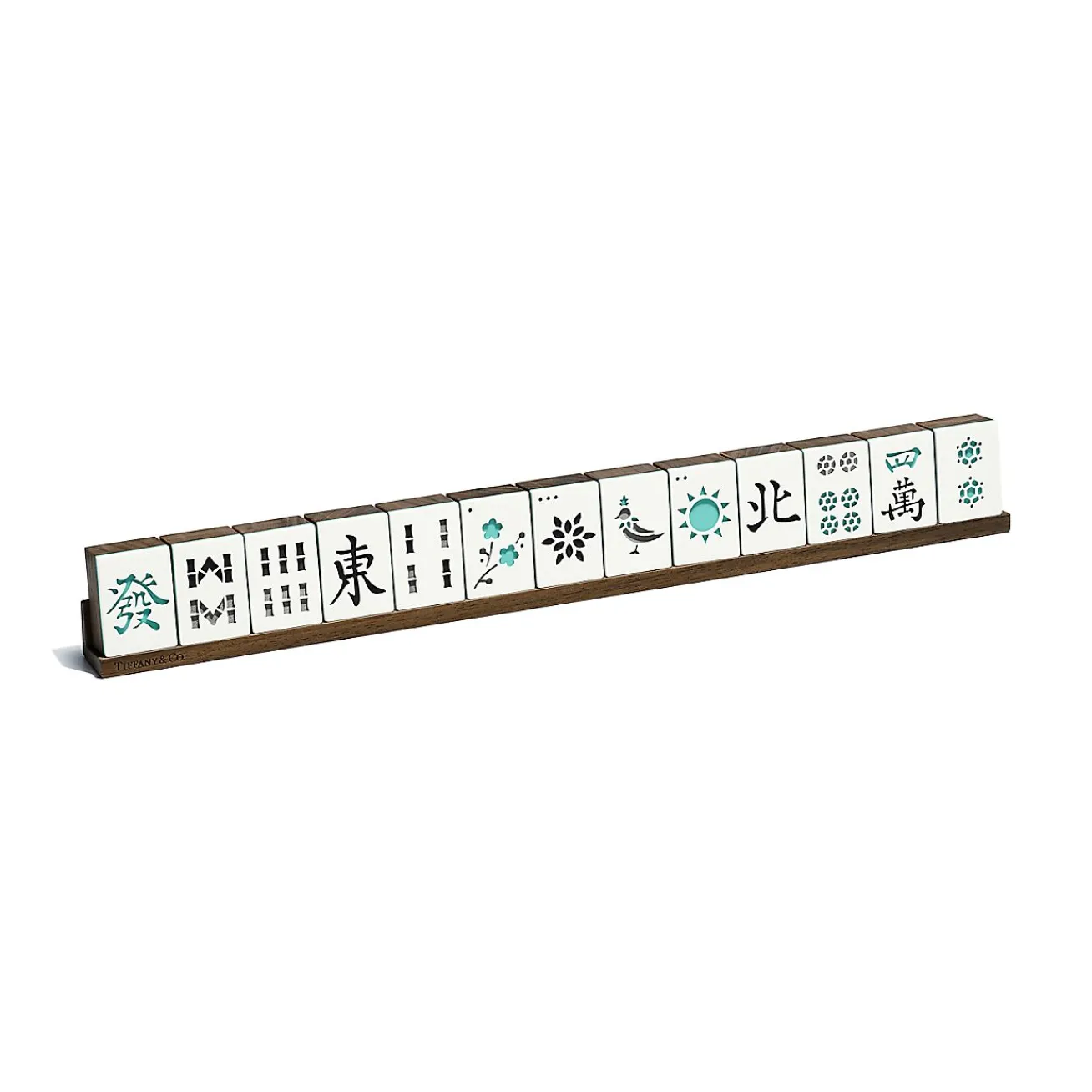 Tiffany & Co. Everyday Objects mahjong set in a Tiffany Blue® leather box. | ^ Business Gifts|Stationery, Games & Unique Objects