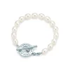 Tiffany & Co. Freshwater pearl toggle bracelet in sterling silver. | ^ Bracelets|Sterling Silver Jewelry