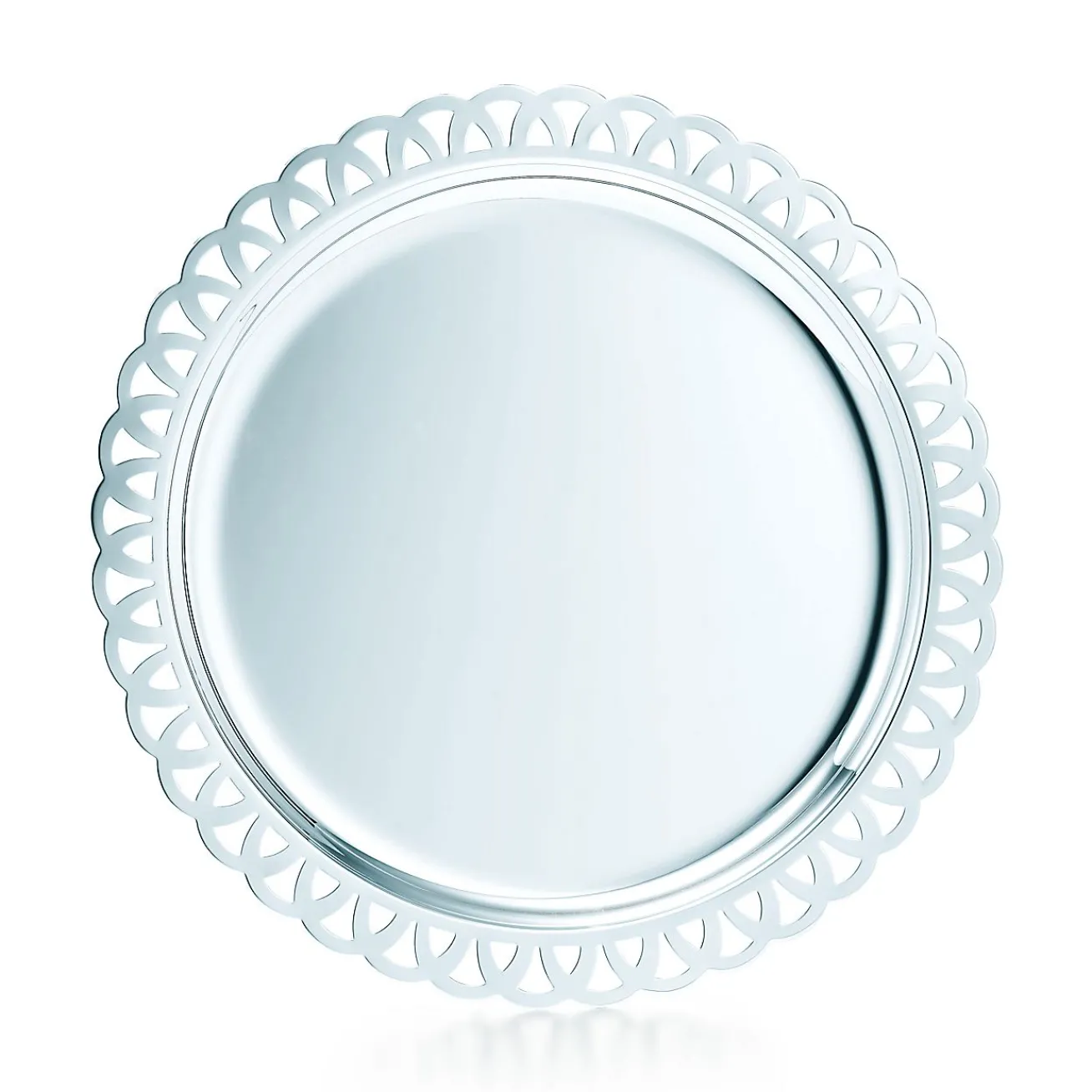 Tiffany & Co. Fretwork Tray in sterling silver. | ^ Tableware|Flatware & Trays