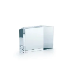 Tiffany & Co. Half-trapezoid award in glass, 3.5" high. | ^ Business Gifts