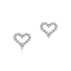 Tiffany & Co. Heart earrings in platinum with diamonds, extra mini. | ^ Earrings|Platinum Jewelry