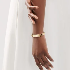 Tiffany & Co. ID bracelet in 18k gold, medium. | ^ Bracelets|Gold Jewelry