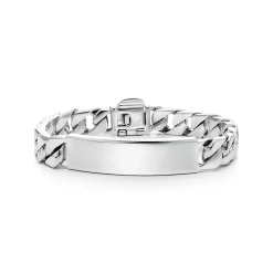 Tiffany & Co. I.D. bracelet in sterling silver, medium. | ^ Bracelets|Bold Silver Jewelry