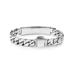 Tiffany & Co. I.D. bracelet in sterling silver, medium. | ^ Bracelets|Bold Silver Jewelry