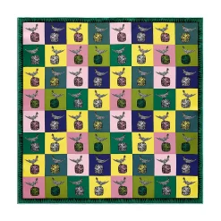 Tiffany & Co. Jean Schlumberger by Tiffany Bird on a Rock Square Scarf in Citrine Yellow Silk | ^Women Scarves & Stoles|Women's Accessories