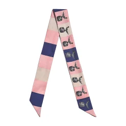 Tiffany & Co. Jean Schlumberger by Tiffany Bird on a Rock Ribbon Scarf in Crystal Pink Silk | ^Women Scarves & Stoles|Women's Accessories