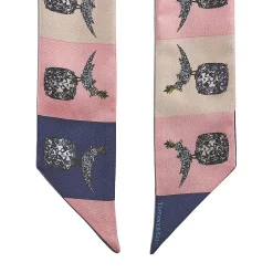 Tiffany & Co. Jean Schlumberger by Tiffany Bird on a Rock Ribbon Scarf in Crystal Pink Silk | ^Women Scarves & Stoles|Women's Accessories