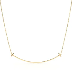 Tiffany & Co. 18K Gold Smile Pendant Necklace | ^ Necklaces & Pendants|Men's Jewelry
