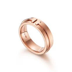 Tiffany & Co. 18K Rose Gold Tiffany T Two Ring | ^Women Rings|Men's Jewelry